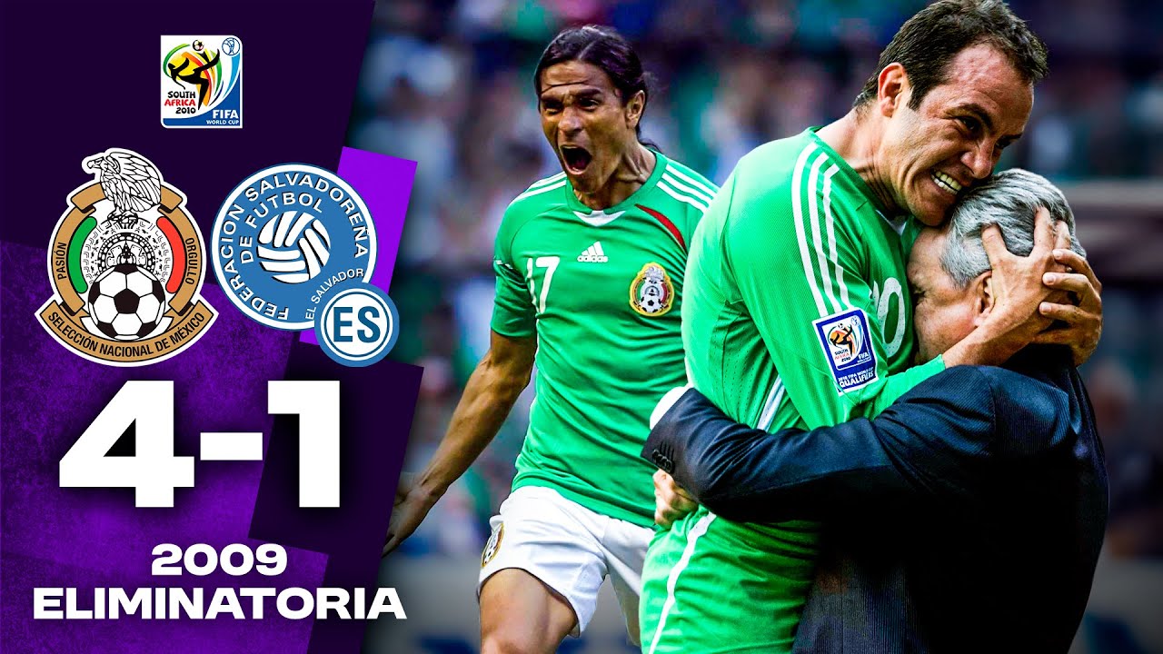 ASÍ CLASIFICÓ el TRI a SUDÁFRICA 2010 ✈️ México 4-1 El Salvador - Eliminatorias 2009
