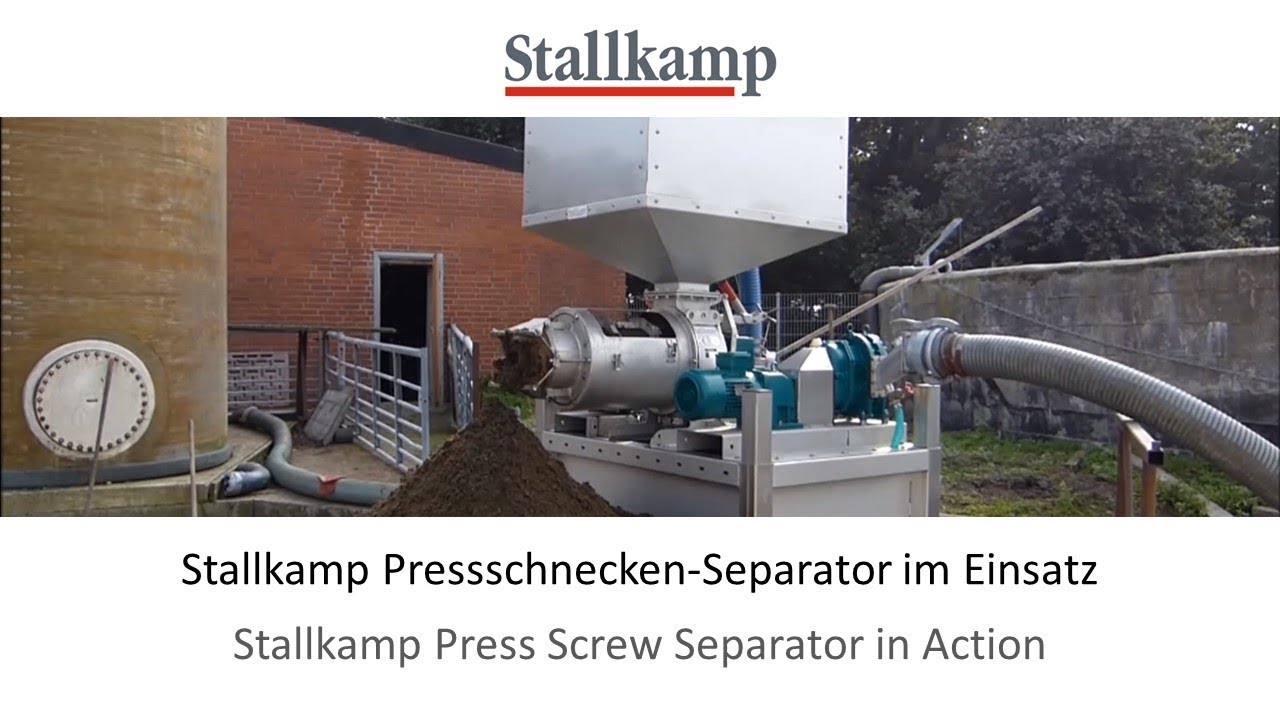 Stallkamp Presschnecken-Separator im Einsatz