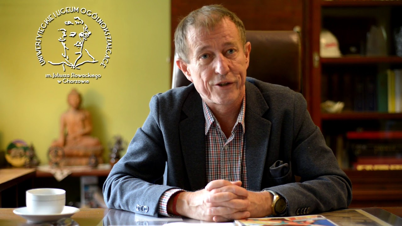 Dyrektor Uniwersyteckiego I LO im. J. Słowackiego w Chorzowie - wirtualny dzień otwarty w Słowaku
