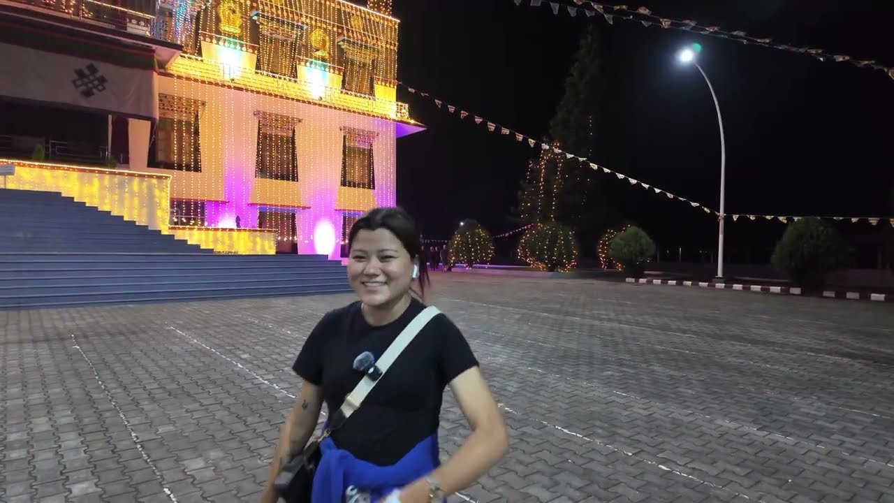 “Day 1 of Evening kora at His Holiness’ winter residence in Mundgod  