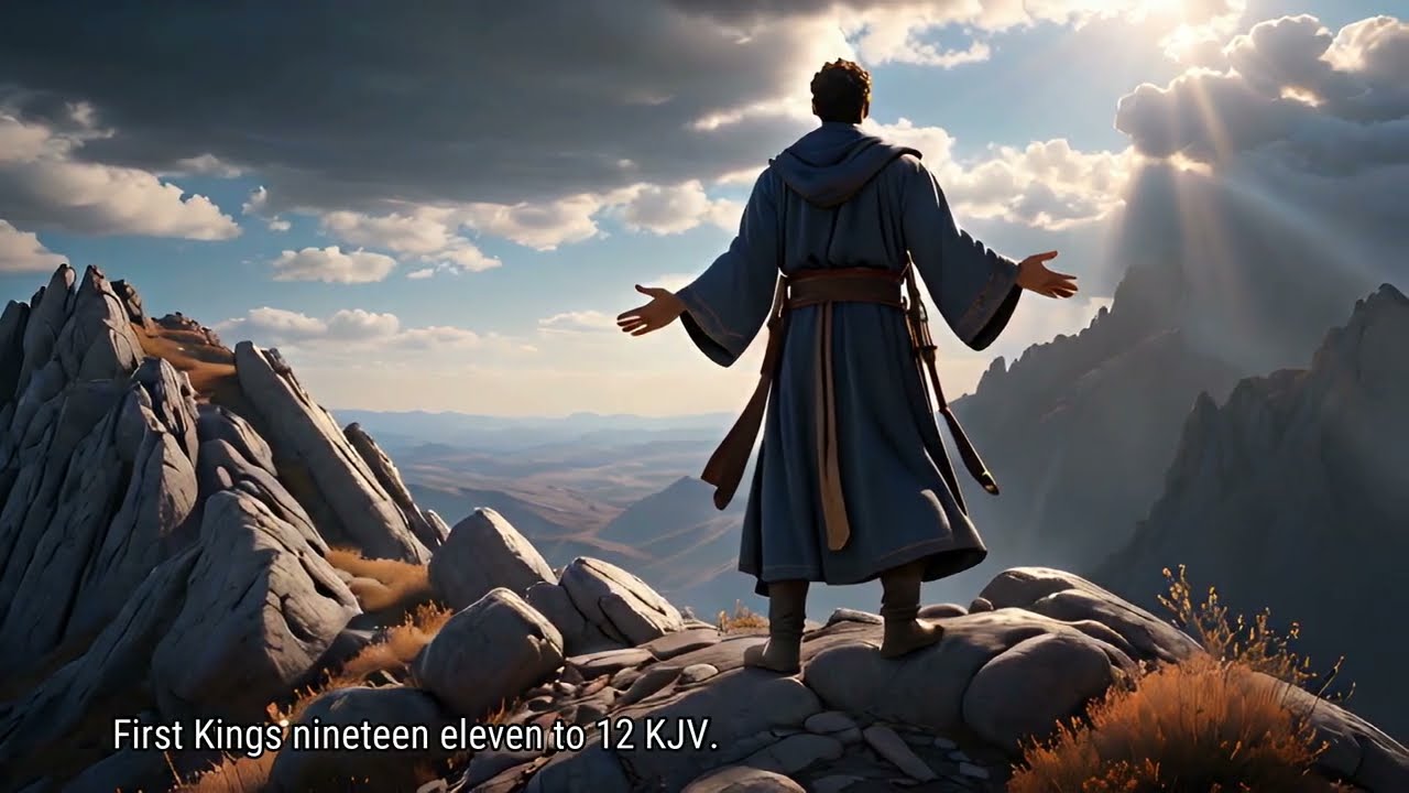 Elijah Encountering God in a Still, Small Voice |  KJV BIBLE | AI Visuals