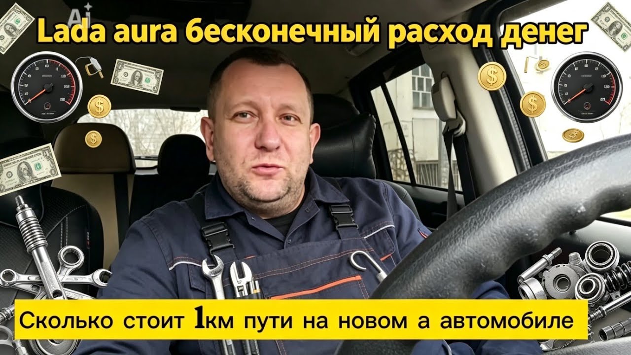 Расходы на Lada aura /  Бесконечный кредит / поездки в такси ниже себестоимости 