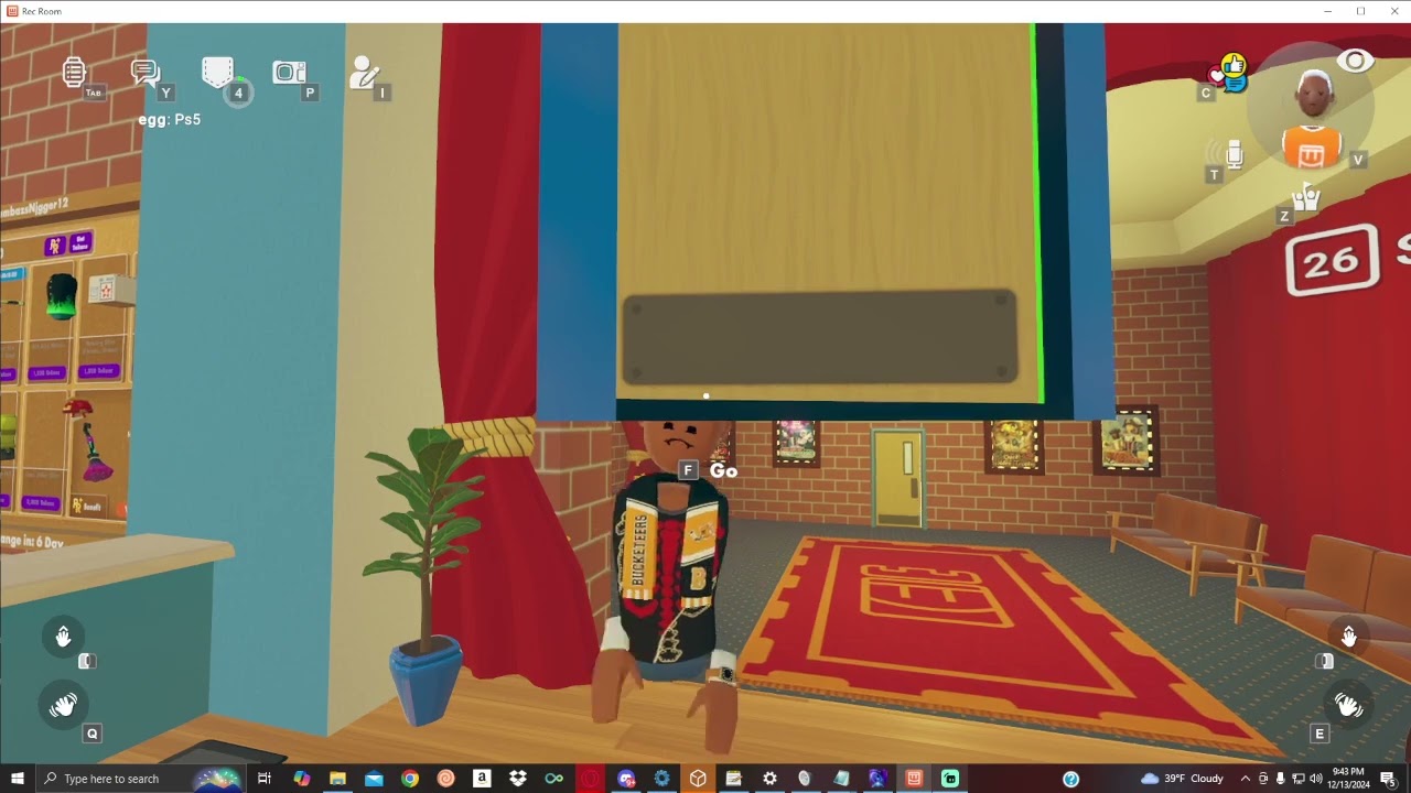 Kicking players out the game in rec room using hacks