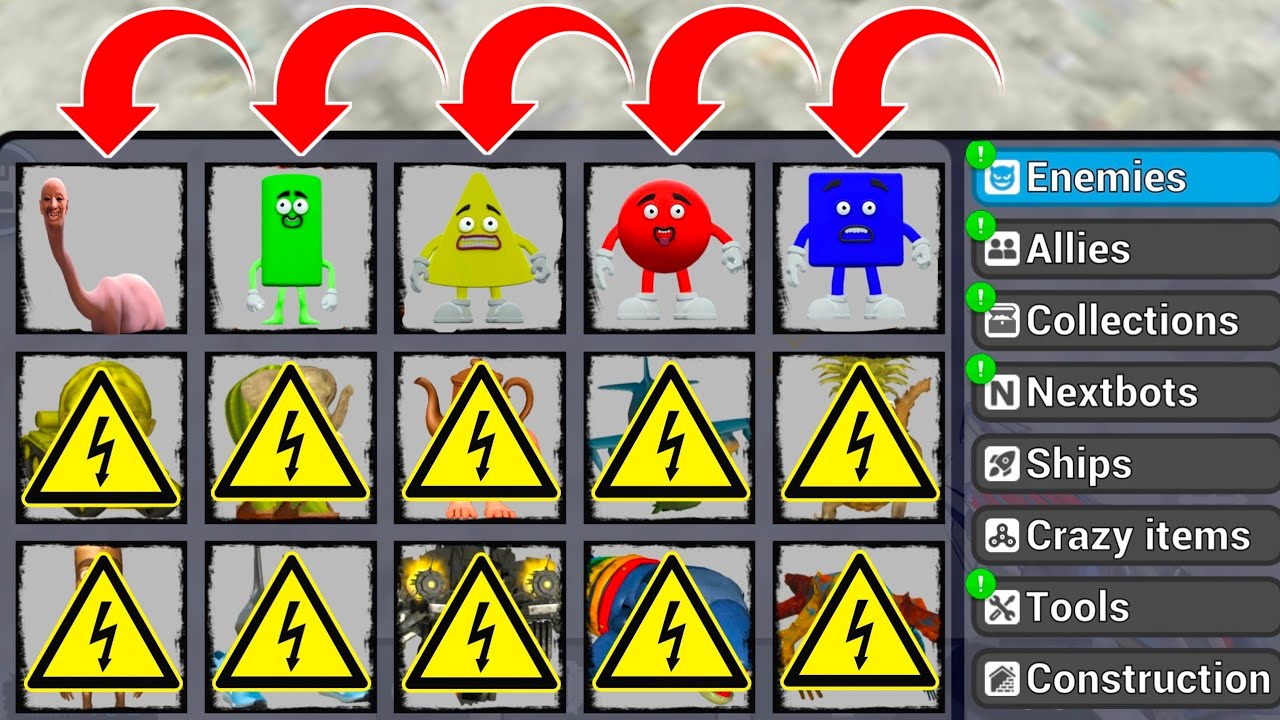 NextBots in playground! ALL NEW SAVE THE SHAPES FAMILY FROM ROBLOX!
