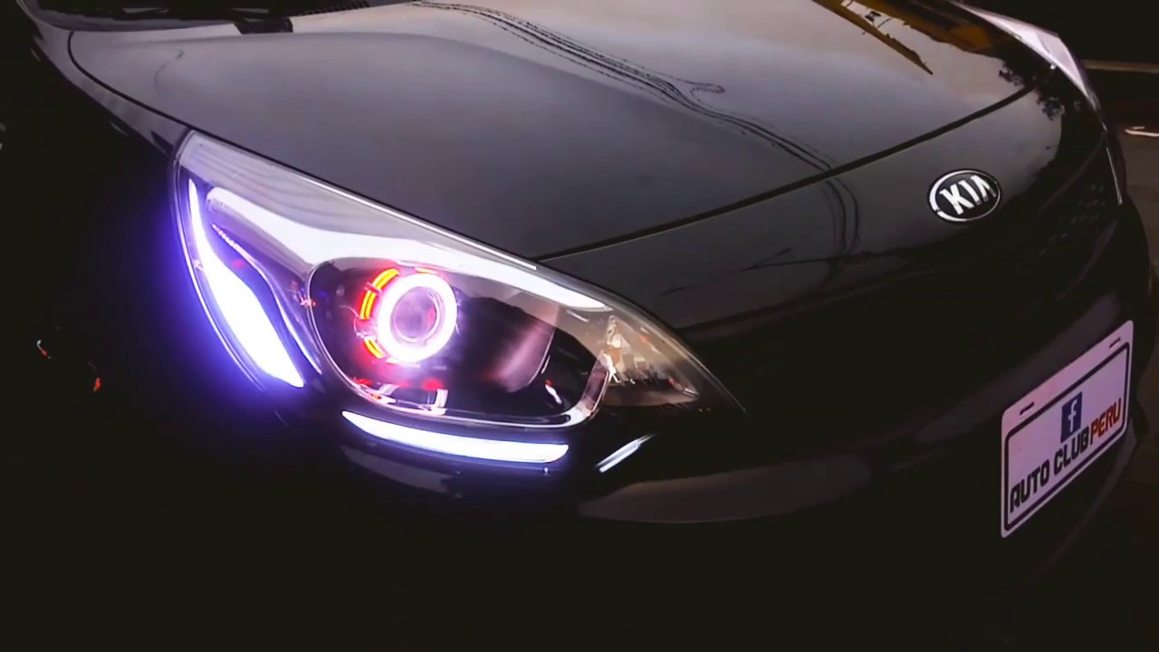 Faros led modificacion personalizacion kia rio