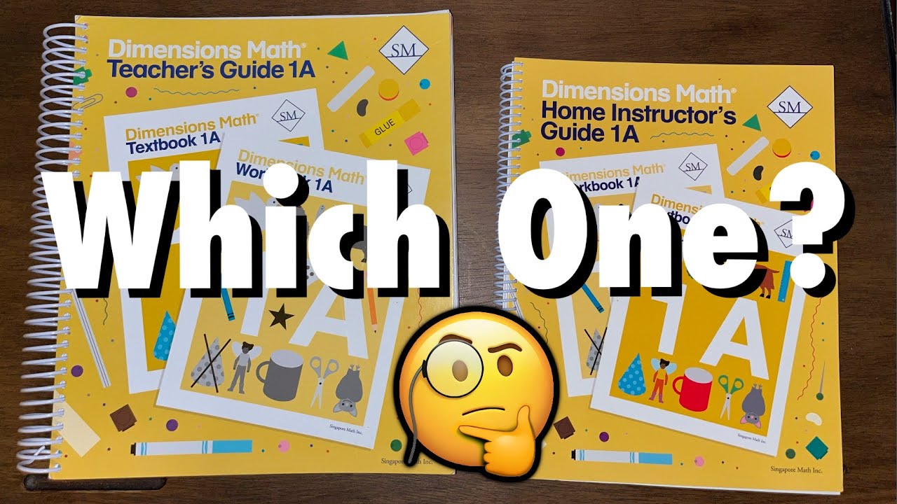 Singapore Dimensions Math Teacher's Guide vs Home Instructor's Guide