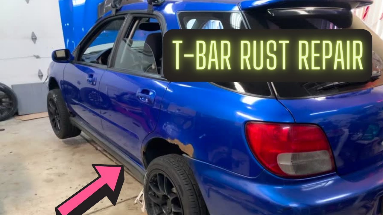 Ремонт ржавчины на креплении поперечины Subaru WRX
