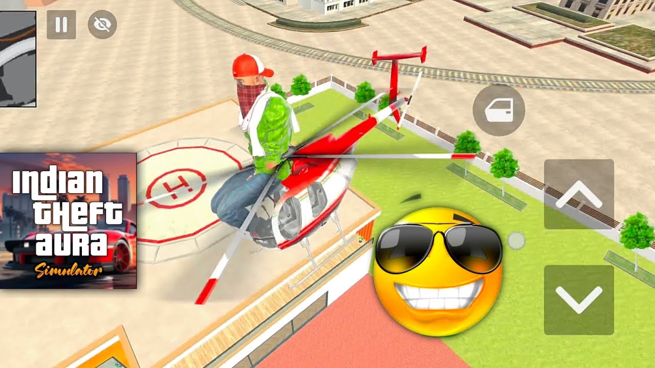 City Ke Upar Helicopter Ride 🚁😂 | Indian Theft Aura Simulator