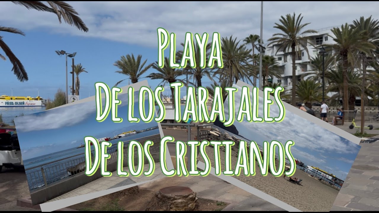 Playa de los Tarajales to Playa de los Cristianos | Sunny Coastal Walk | +27°C Feeling