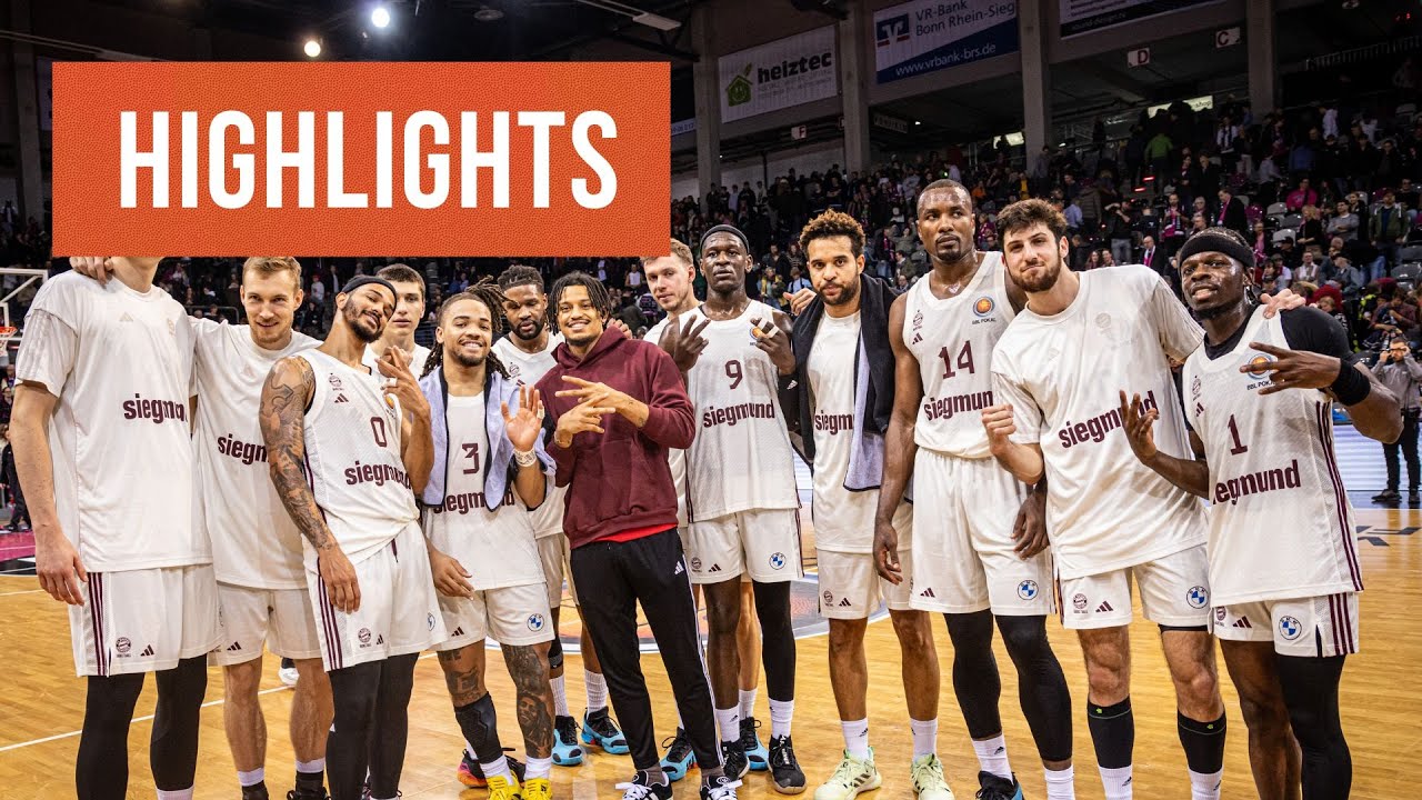 Highlights: Telekom Baskets Bonn vs. FC Bayern München Basketball (Saison 2023/24)