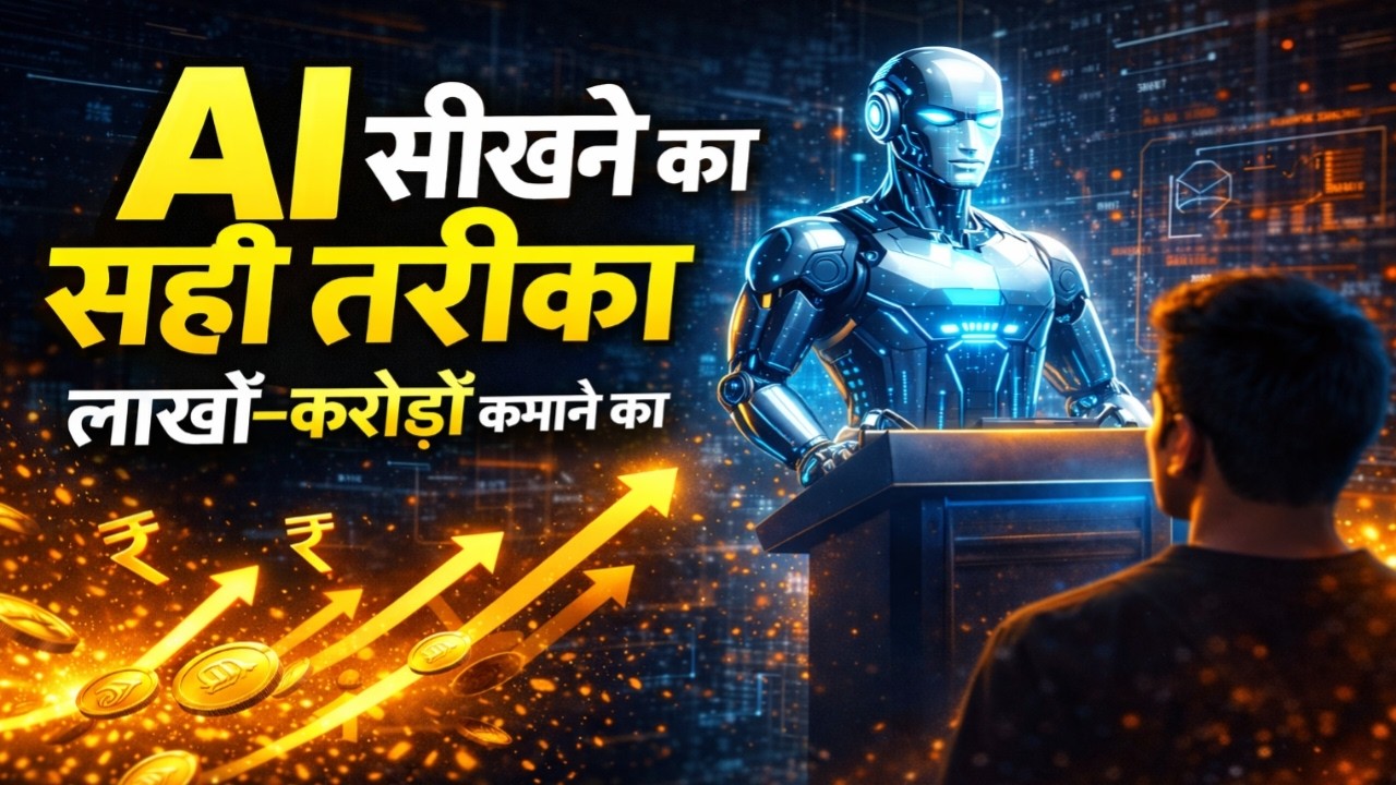 AI सीखने का सही तरीका | जिससे लाखों-करोड़ों कमाए जाते हैं (2026 Truth)