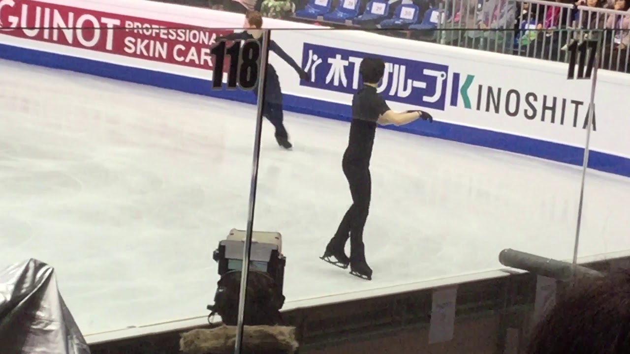 GPF Torino 2019 practice Yuzuru Hanyu ４A 1回目
