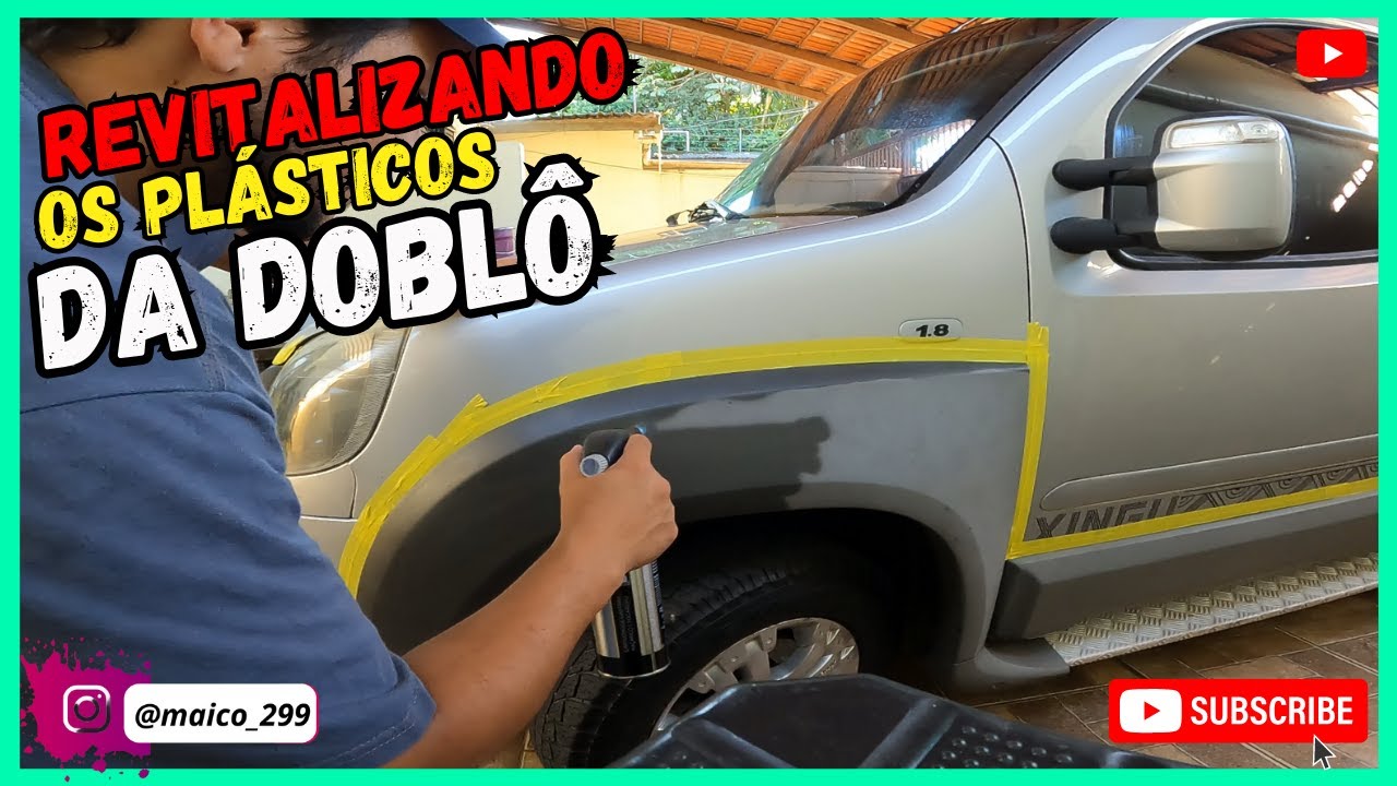 Como Revitalizar os Plásticos da Fiat Doblô  Faça Voce Mesmo.