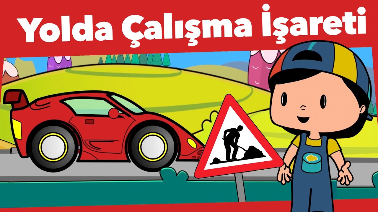 Pepee ile Eğitici &Ccedil;izgi Filmler - Yolda &Ccedil;alışma İşareti | D&uuml;şyeri