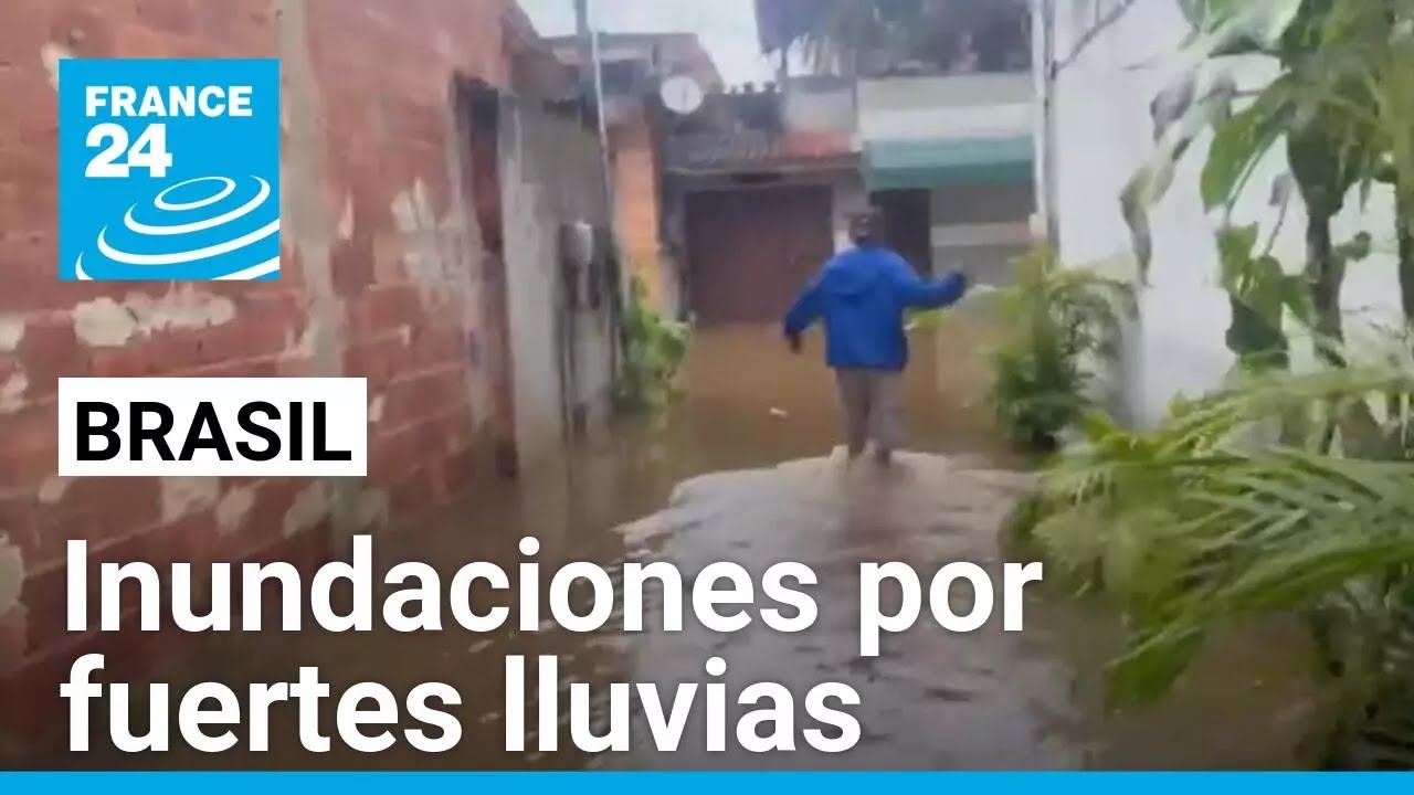 Brasil: inundaciones en Río de Janeiro por fuertes lluvias y alerta severa para otras regiones