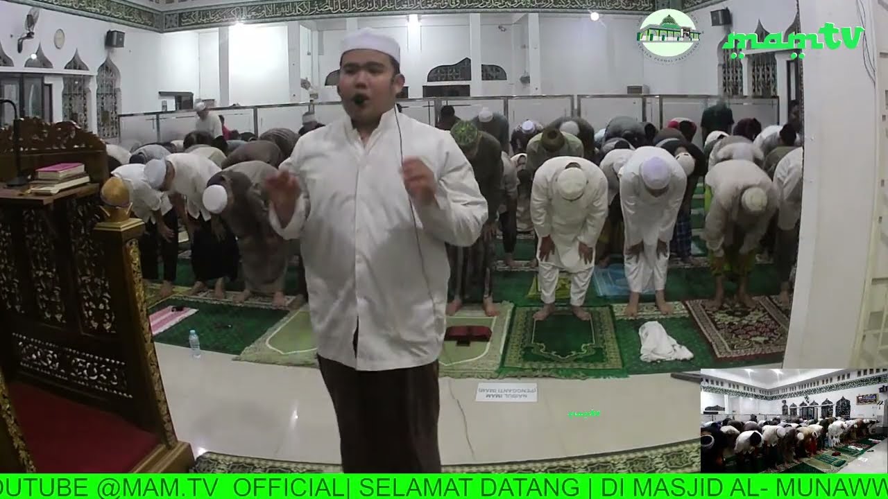 🔴LIVE | SHOLAT ISYA, TARAWIH DAN WITIR BERJAMA'AH | MASJID AL-MUNAWWAROH KENTEN PERMAI PALEMBANG
