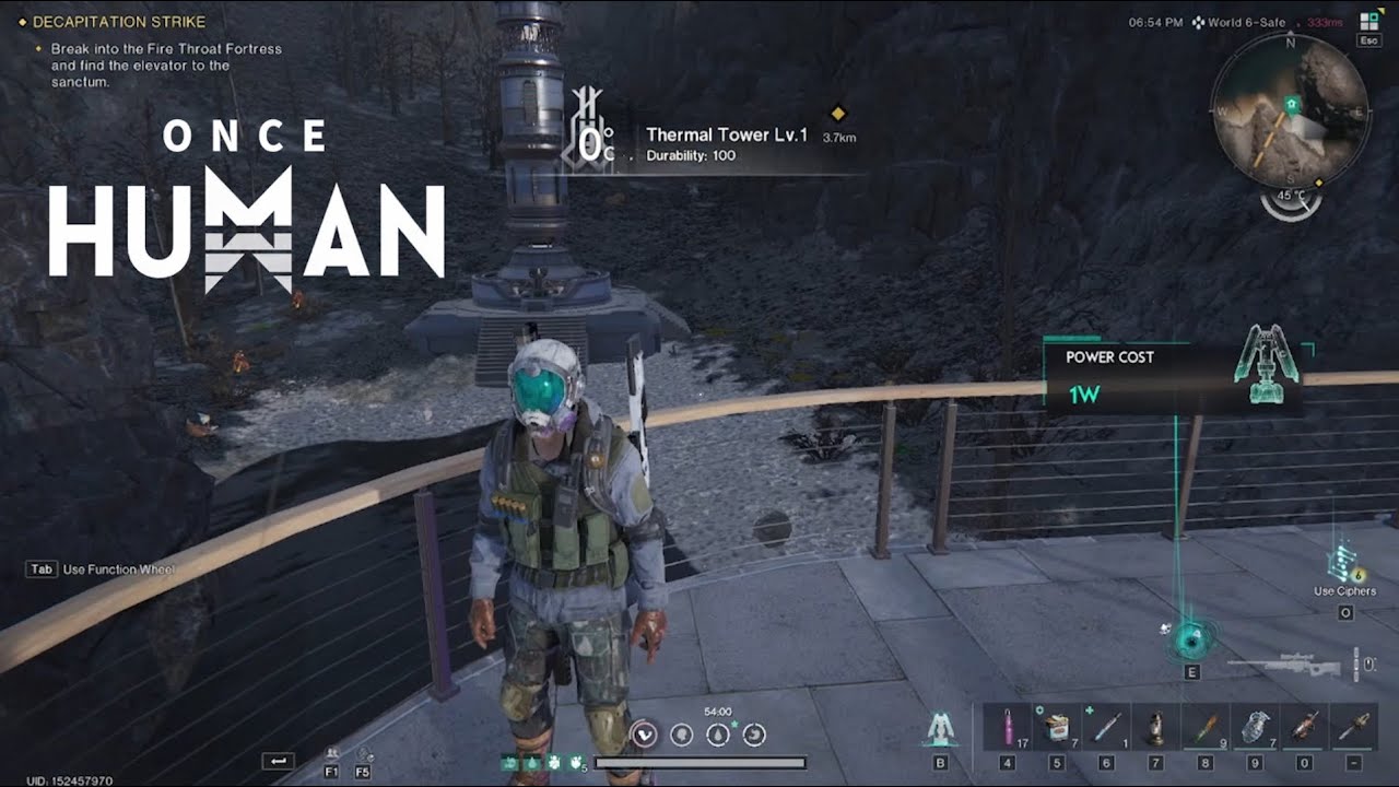 Once human: How the Thermal Tower works. I only got a little mixed round at first. #gaming