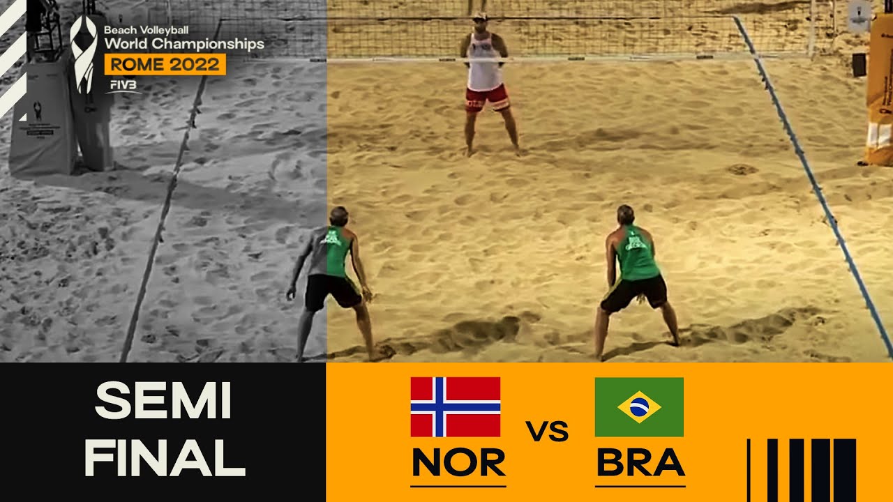 Mol, A./Sørum, C. 🇳🇴 vs. Andre/George 🇧🇷 - Semi-Final Highlights Rome 2022 #BeachWorldChamps