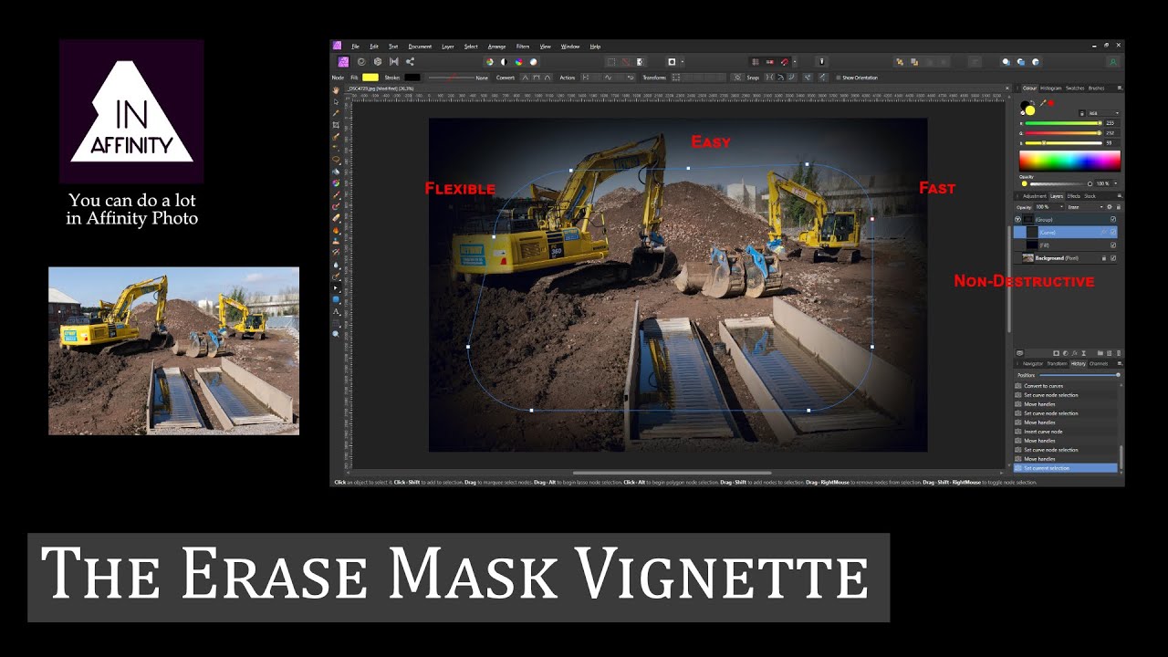 The Erase Mask Vignette (The Fastest, Easier, Most Flexible, Non-Destructive Method)