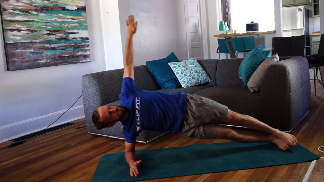 SIDE PLANK ARM RAISE