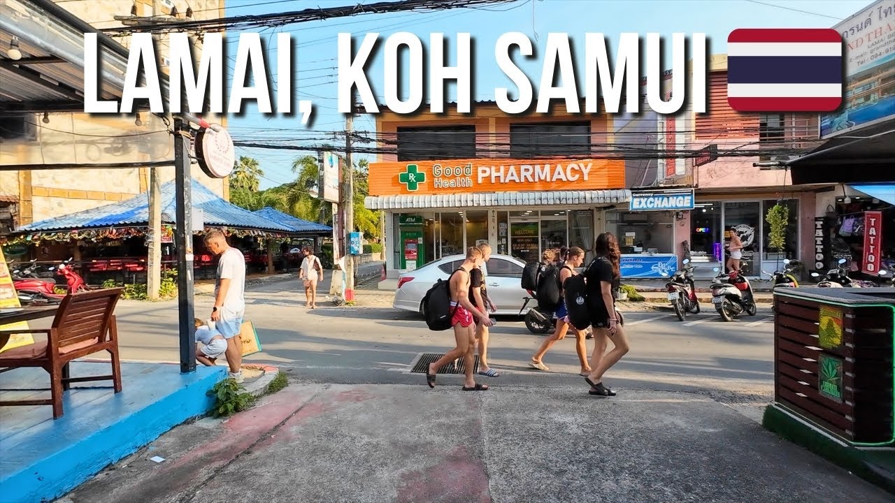 Morning Lamai Town Walk, Koh Samui 🇹🇭 | Part 1