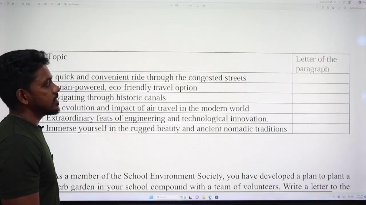 O/l English Model Paper Discussion