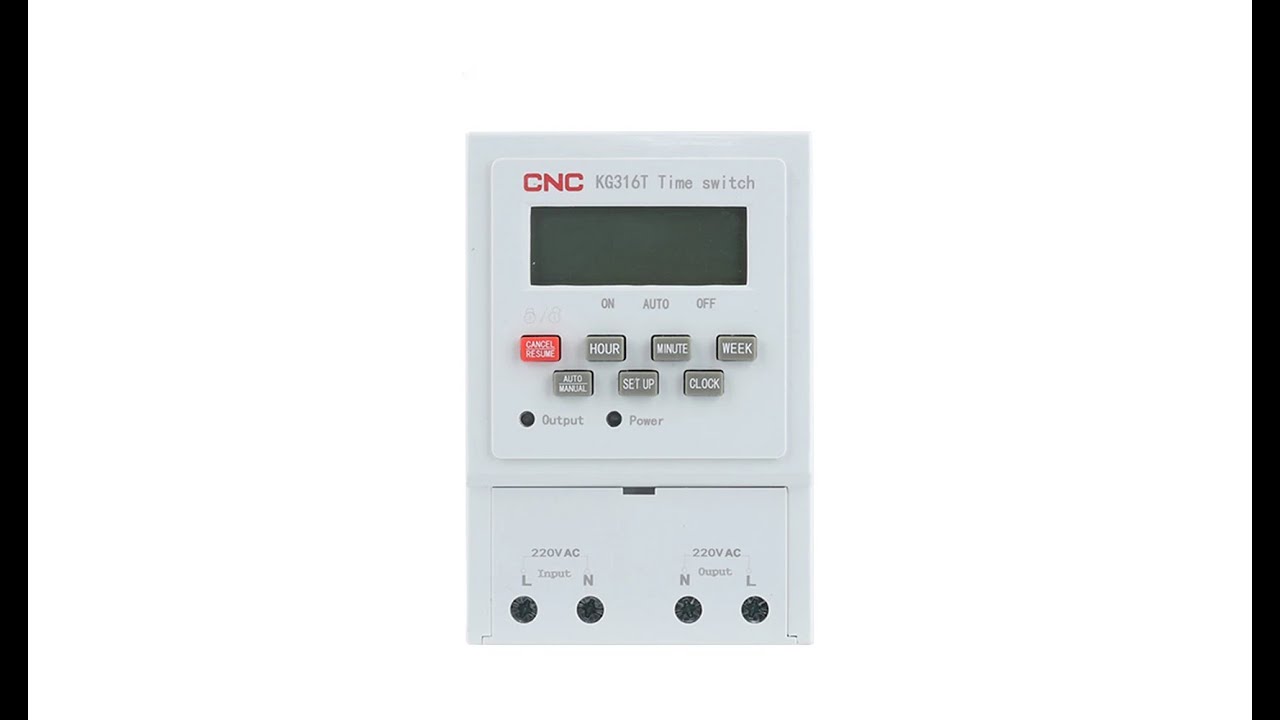 CNC KG316T time control switchشرح جهاز التايمر الالكتروني