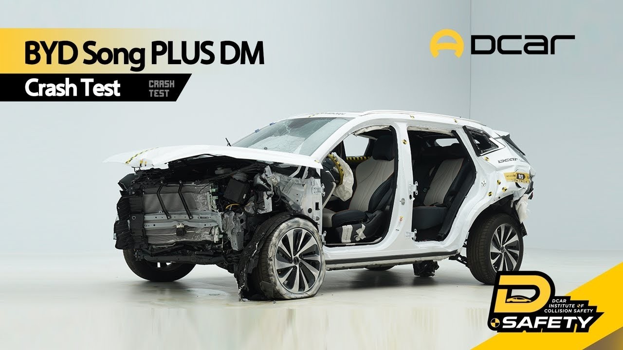 BYD Song PLUS DM Краш-тест безопасности