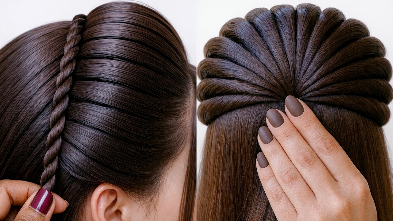 Simply Beautiful Hairstyle - Trending Hairstyle For Girls | Hair Design | Hairstyle For Bride
