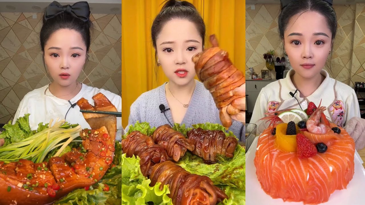 ASMR MUKBANG | Red Braised Pork Belly 