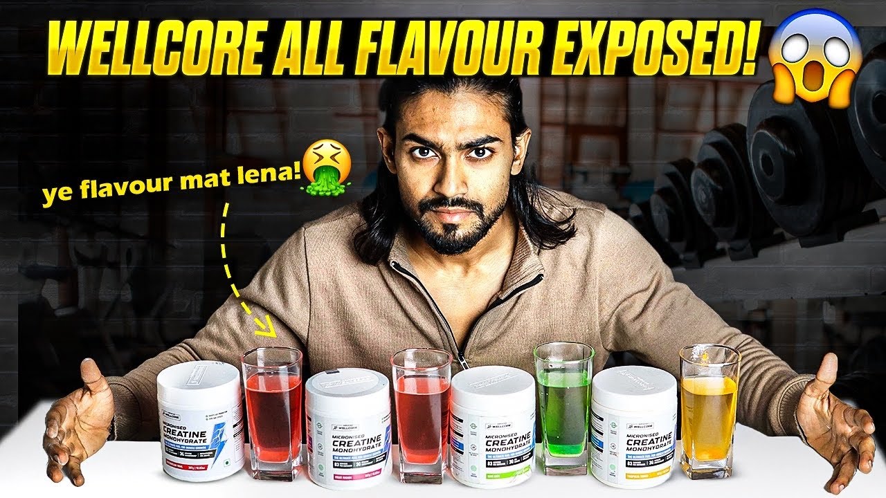 Is Flavoured Creatine Worth It? Wellcore 4 Flavours Honest Review😱