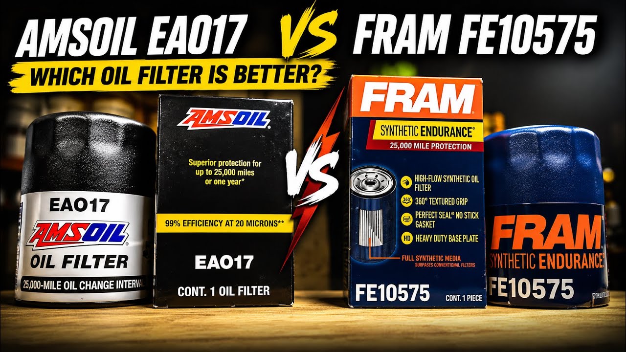 Сравнение масляных фильтров AMSOIL и FRAM.