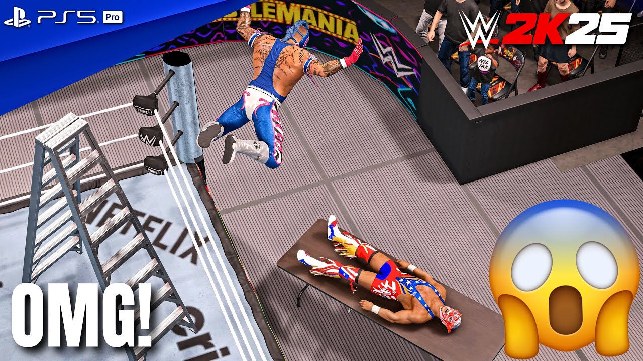 WWE 2K25 - Rey Mysterio vs. El Grande Americano - Full Match at WrestleMania 41 | PS5 Pro [4K60]