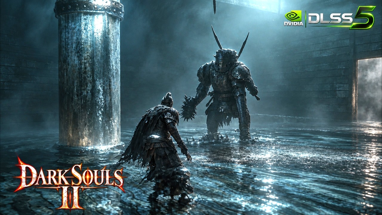 Dark Souls II with DLSS 5 + Path Tracing is AMAZING