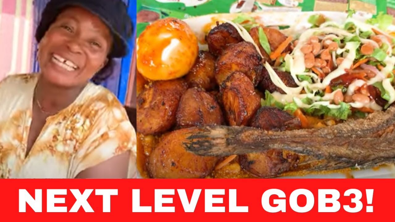 The Street Food Seller Who Sells Gob3, Jollof And Fried Rice In Kumasi, Ghana