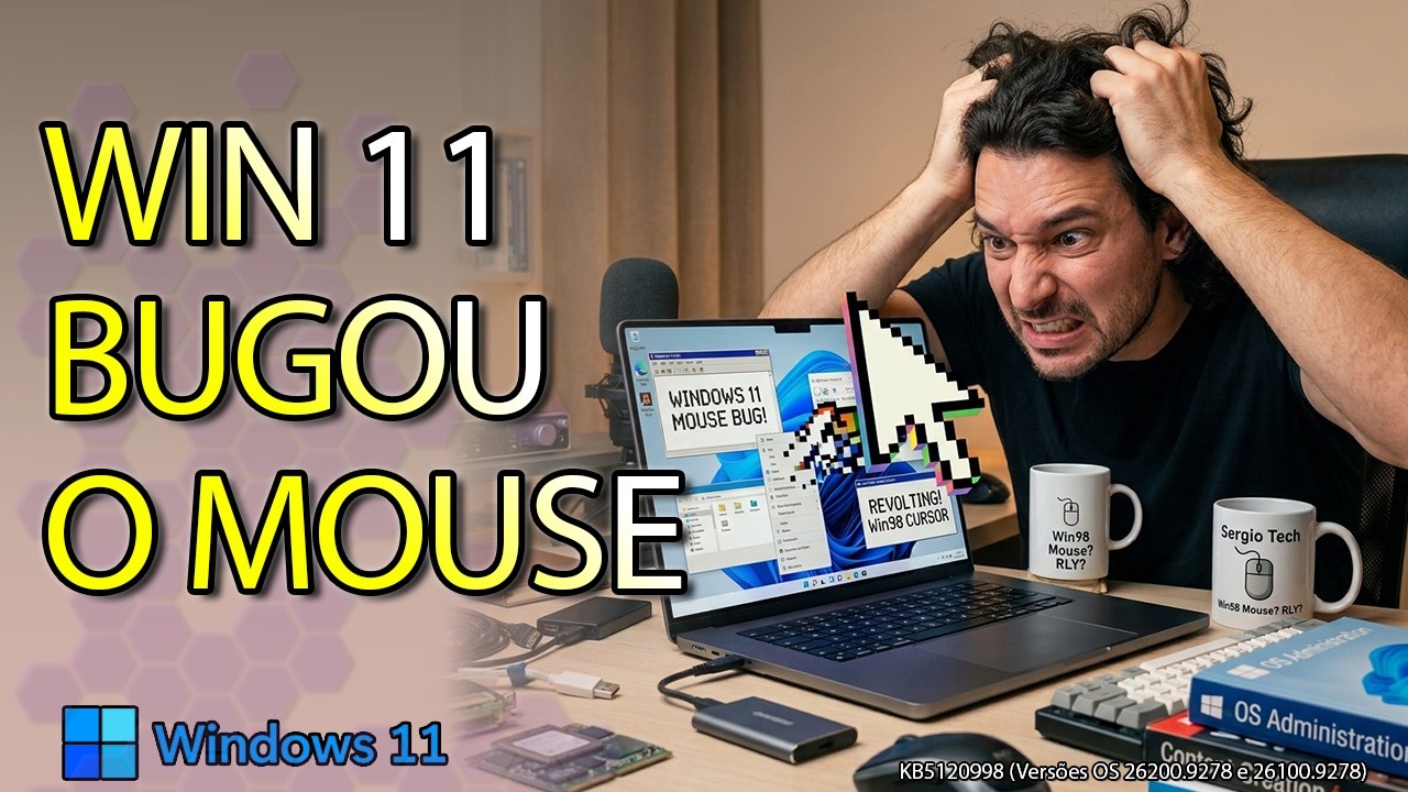 NOVO UPDATE DO WINDOWS 11 BUGOU O MOUSE DE TODO MUNDO! (KB5120998) Como Resolver?