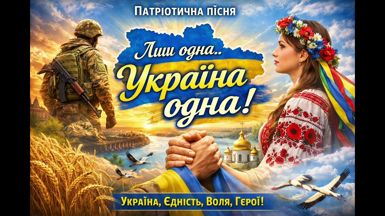 Україна одна 🇺🇦 Лиш одна | СИЛЬНА патріотична пісня 2026 | До сліз