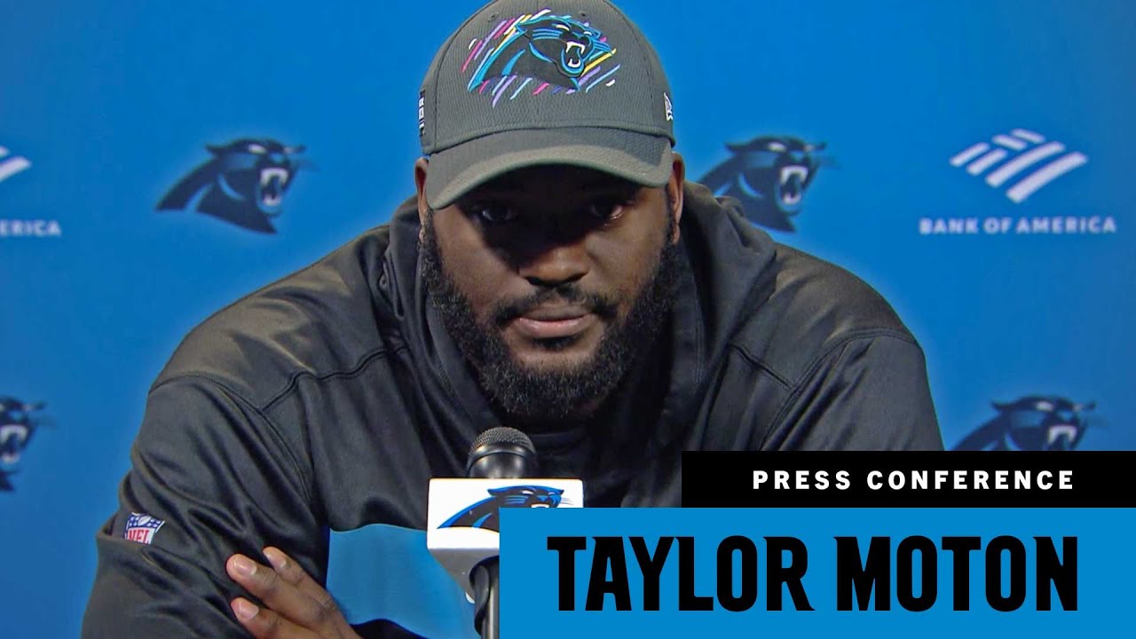 Taylor Moton speaks about working through injuries on offensive line