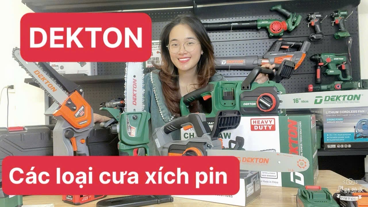 TỔNG HỢP ~ các mẫu cưa xích chạy pin DEKTON ~ COMBO PIN KHỦNG ~ GIÁ TỐT