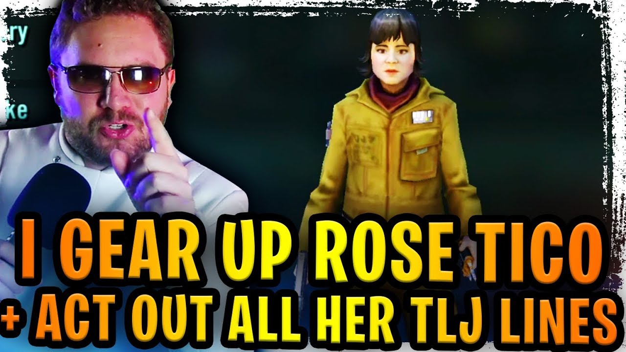 My Worst Moment in SWGoH! I Gear Rose Tico While Acting Out All Her Lines from The Last Jedi