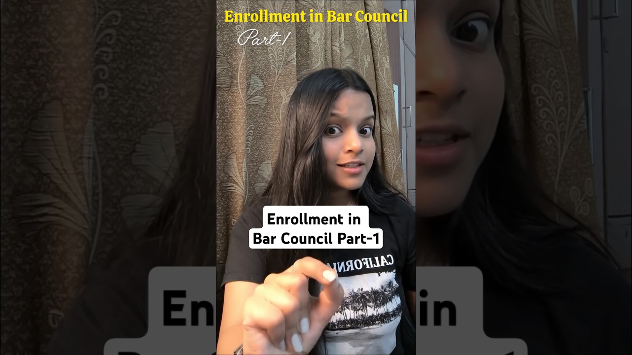 How to Enroll in Bar Council Part- 1 #lawstudent #enrollment #llb #aibe #lawschool #nlu #BCI