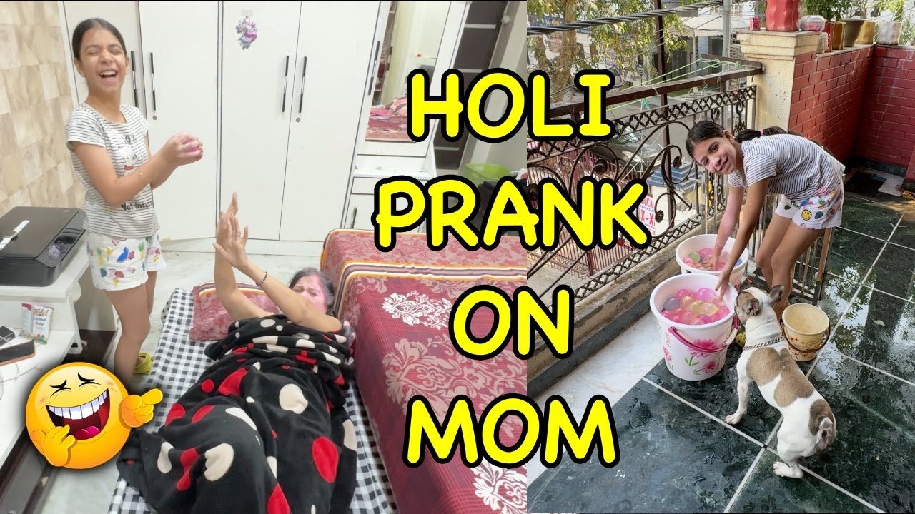 Holi PRANK on Mom 🤣 | Harpreet SDC