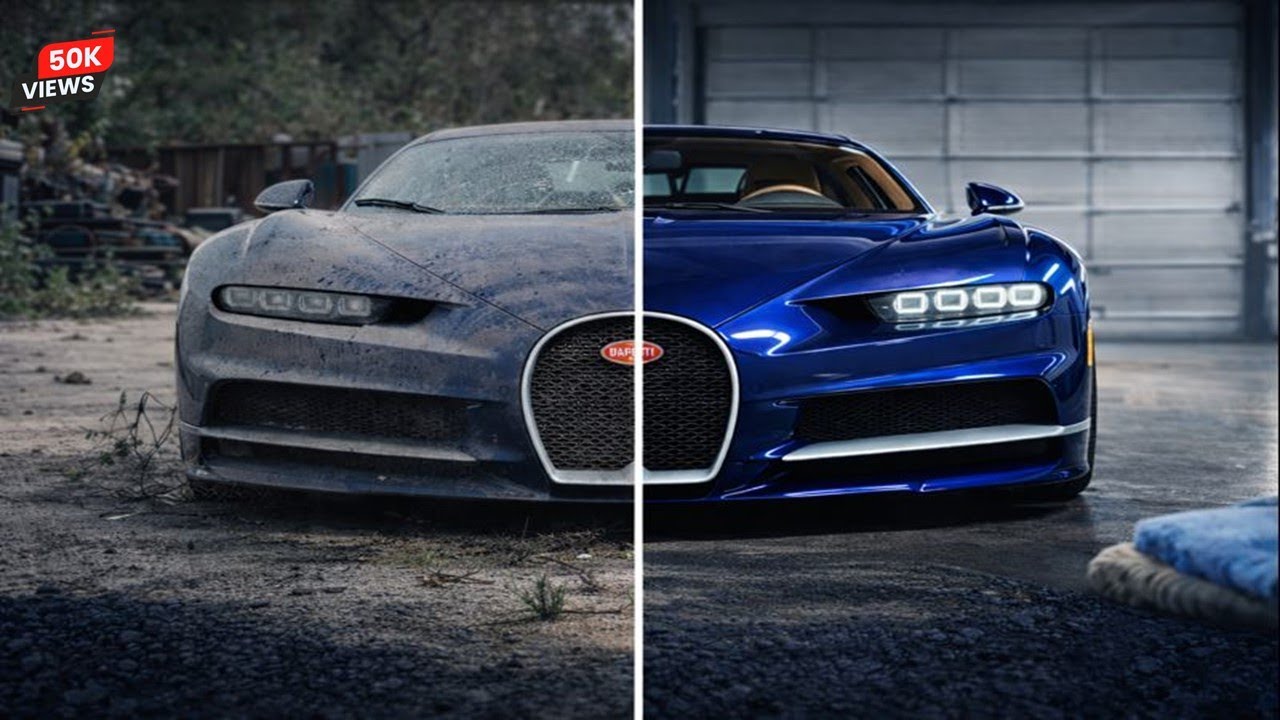 Bugatti Chiron Restoration — Abandoned Supercar to Showroom Finish (ASMR)