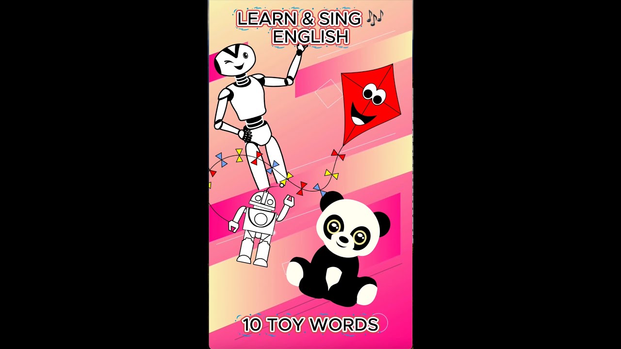 10 Toy Words in English! 🧸🎶 Learn & Sing | Easy English for Kids