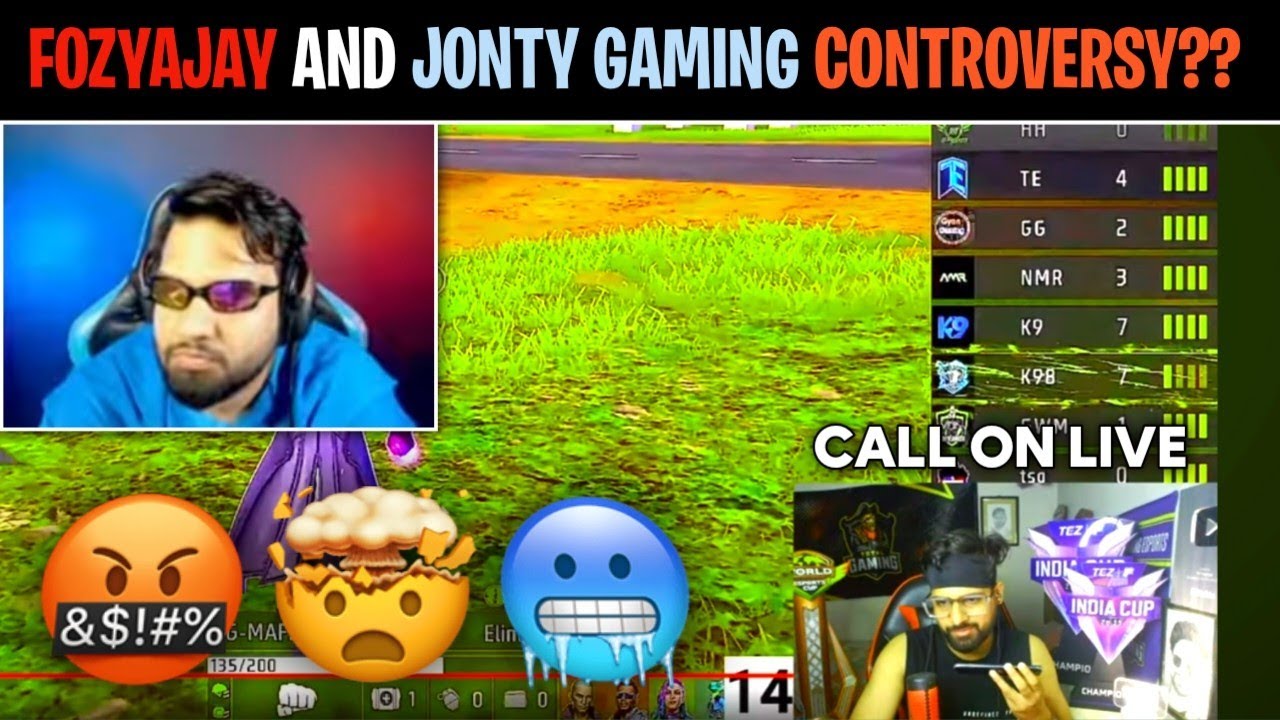 JONTY GAMING AND TG FOZYAJAY CONTROVERSY |MATTER SOLVED | CALL ON LIVE | REPLY TO REPLY | FANS FIGHT