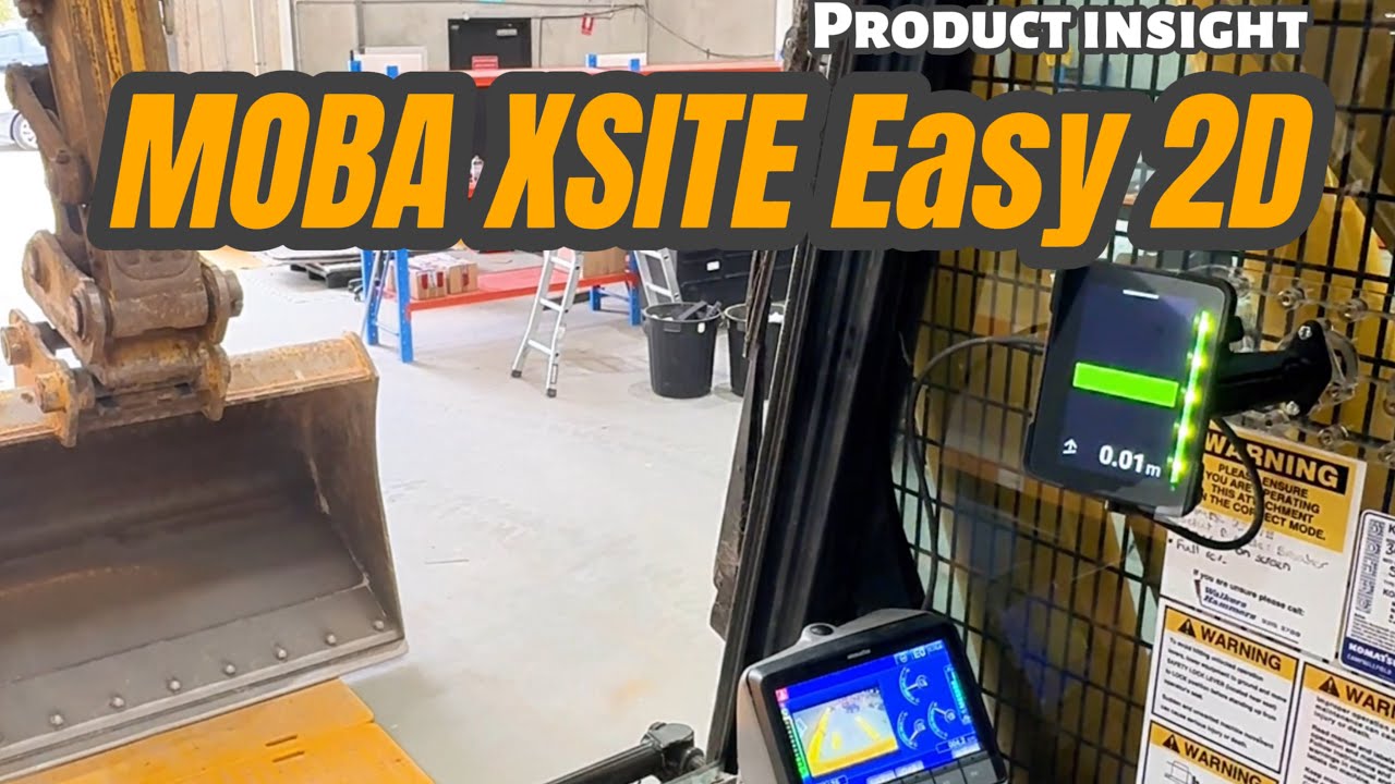 Система XSITE Easy 2D от MOBA на экскаваторе Komatsu