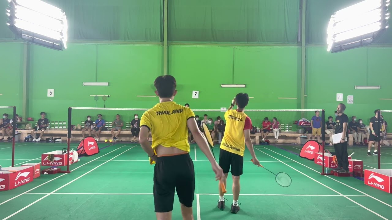 #แข่งแบด รอบแบ่งกลุ่ม Level 5 NoteFung  Vs BombMeen เสือสิงชะนีแรดส์ by ภานุ