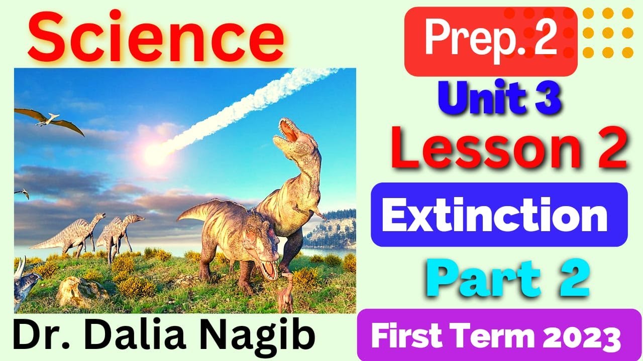 Extinction prep 2 Science unit 3 lesson 2 Part 2   شرح درس Extinction  ساينس تانيه اعدادى ترم اول