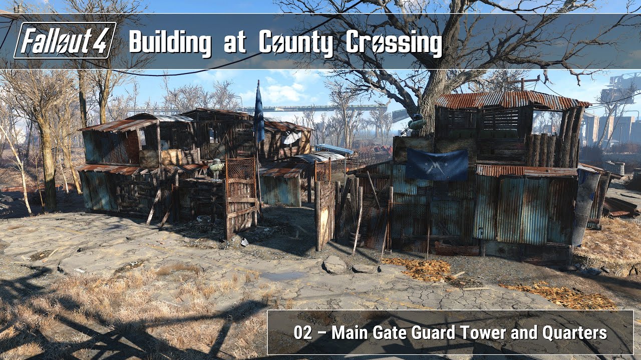 Fallout 4 - Building at County Crossing 02 (Main Gate Guard Tower and Quarters)