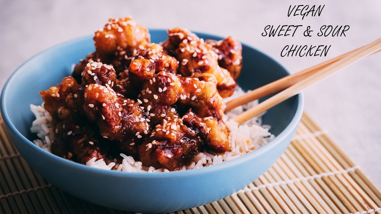 VEGAN SWEET AND SOUR CHICKEN - BEST COMFORT FOOD RECIPE